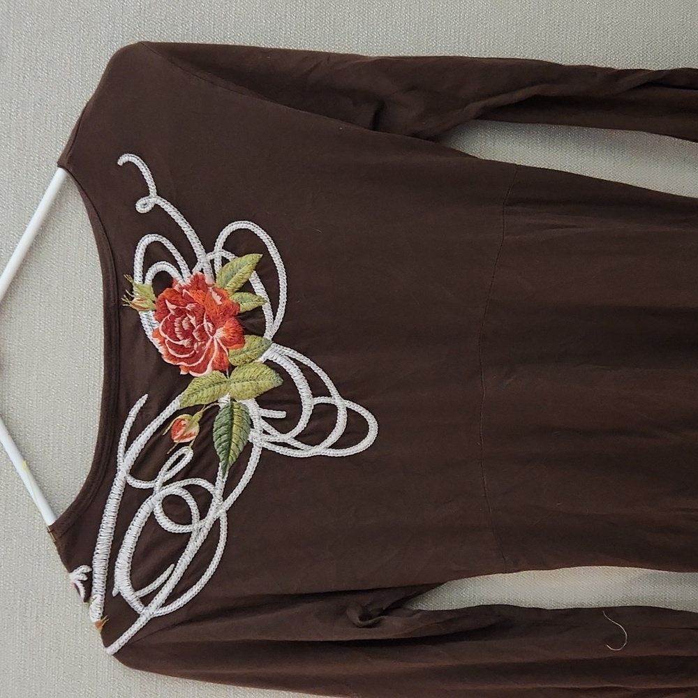 JWLA Embroidered Dress Size Medium - Picture 7 of 15